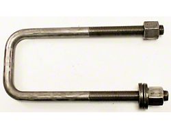 Dayton Rear Leaf Spring Axle U-Bolt Kit; 6-1/2-Inch x 60mm (05-18 Frontier)