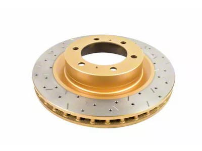 DBA 4000 Series XS Cross Drilled and Slotted 6-Lug Rotor; Front (10-24 4Runner)