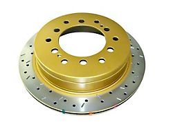 DBA 4000 Series XS Cross Drilled and Slotted 6-Lug Rotor; Rear (10-24 4Runner)