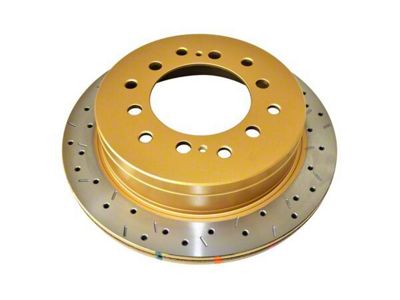 DBA 4000 Series XS Cross Drilled and Slotted 6-Lug Rotor; Rear (03-09 4Runner)