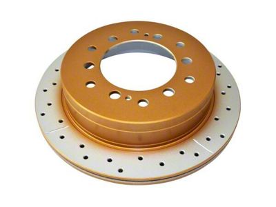DBA Street Series XGold Cross Drilled and Slotted 6-Lug Rotor; Rear (10-24 4Runner)