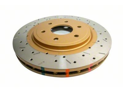 DBA 4000 Series XS Cross Drilled and Slotted 6-Lug Rotor; Front (05-25 V6 Frontier)