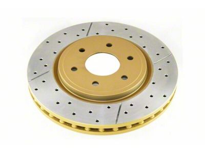 DBA Street Series XGold Cross Drilled and Slotted 6-Lug Rotor; Front (05-25 V6 Frontier)