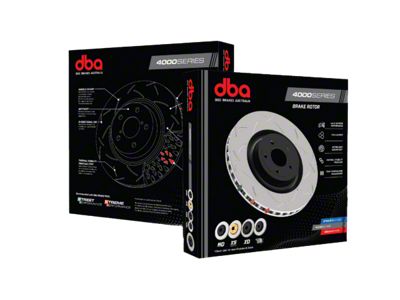 DBA 4000 Series HD Vented Rotor; Rear (12-21 Jeep Grand Cherokee SRT, SRT8, Trackhawk)