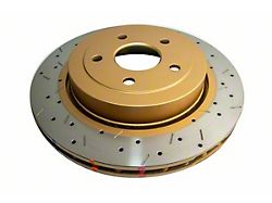 DBA 4000 Series XS Cross Drilled and Slotted Rotor; Rear (06-10 Jeep Grand Cherokee WK SRT8)