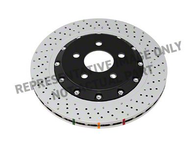 DBA 5000 Series XD Cross Drilled Rotor; Front (12-21 Jeep Grand Cherokee WK2 SRT, SRT8)