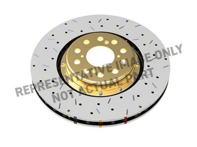 DBA 5000 Series XS Cross Drilled and Slotted Rotor; Front (06-10 Jeep Grand Cherokee WK SRT8)