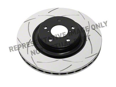 DBA Street Series T2 Slotted Rotor; Rear (11-21 Jeep Grand Cherokee WK2 w/ Solid Rear Rotors, Excluding SRT, SRT8 & Trackhawk)