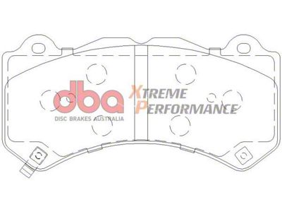 DBA Xtreme Performance Semi-Metallic Carbon Fiber Brake Pads; Front Pair (12-21 Jeep Grand Cherokee WK2 SRT, SRT8)