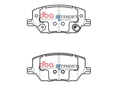 DBA Street Series Ceramic Brake Pads; Rear Pair (15-23 Jeep Renegade BU)