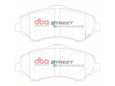 DBA Street Performance Semi-Metallic Carbon Fiber Brake Pads; Front Pair (07-18 Jeep Wrangler JK)