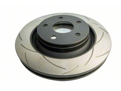 DBA Street Series T2 Slotted Rotor; Front (07-18 Jeep Wrangler JK w/ Heavy Duty Brakes)