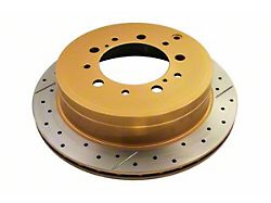 DBA Street Series XGold Cross Drilled and Slotted 5-Lug Rotor; Rear (07-21 Tundra)