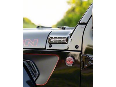 EGR VSL Vehicle Side Lights; Black (20-25 Jeep Gladiator JT, Excluding Mojave)