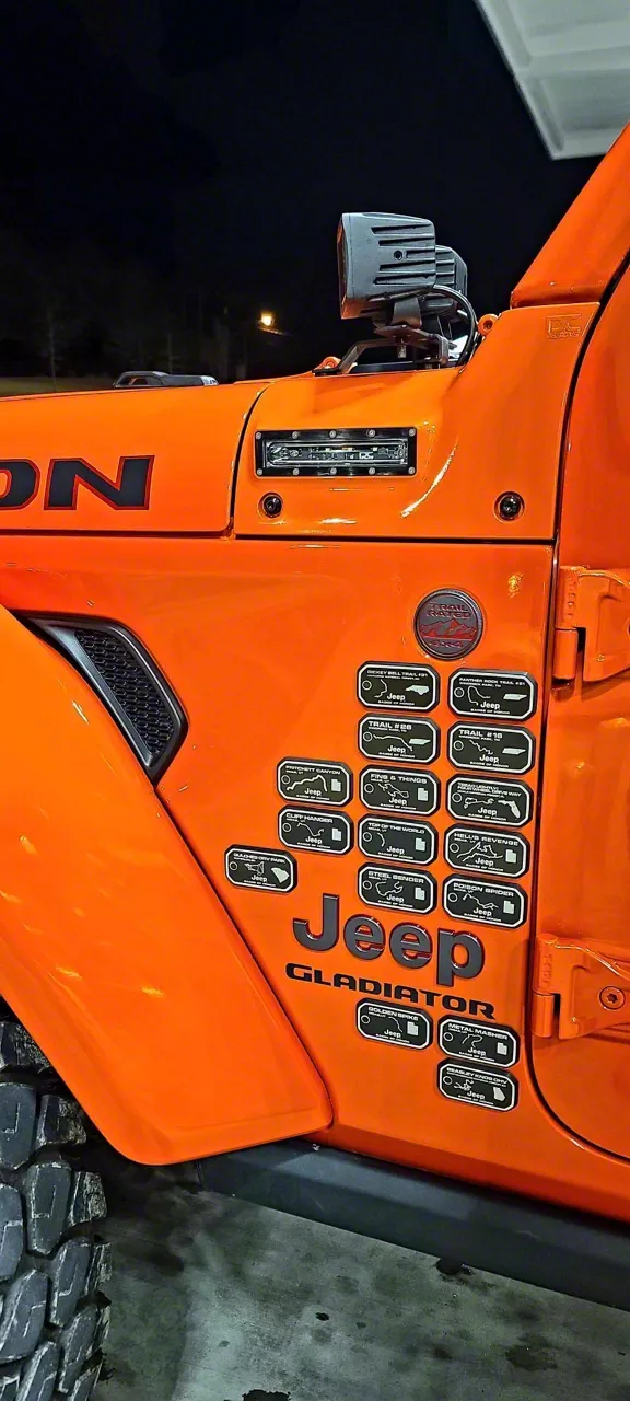EGR Jeep Gladiator VSL Vehicle Side Lights; Punk'n Orange