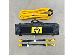 Deadman Off-Road The Deadman Stretchy Band Kinetic Recovery Rope with Ruggedized Shackle; 7/8-Inch x 30-Foot