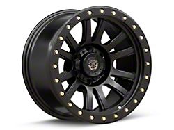 Deegan 38 by Mammoth Ghost Rider Flow Formed Satin Black 6-Lug Wheel; 17x8.5; 0mm Offset (21-25 Bronco, Excluding Raptor)