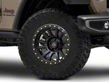 Deegan 38 by Mammoth Ghost Rider Flow Formed Satin Black Wheel; 17x9; -6mm Offset (20-26 Jeep Gladiator JT)