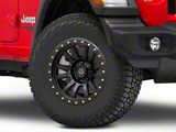 Deegan 38 by Mammoth Ghost Rider Flow Formed Satin Black Wheel; 17x9; -6mm Offset (18-26 Jeep Wrangler JL)