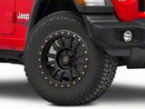Deegan 38 by Mammoth Ghost Rider Flow Formed Satin Black Wheel; 18x9; -6mm Offset (18-26 Jeep Wrangler JL)