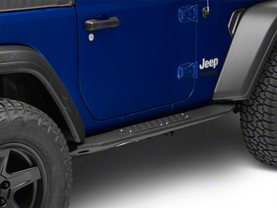 Deegan 38 by Mammoth Rock Sliders with LED Rock Lights (18-25 Jeep Wrangler JL 2-Door)