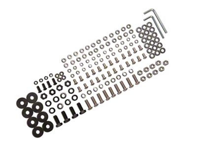Deegan 38 by Mammoth Replacement Front Bumper Hardware Kit for J130661 Only (07-25 Jeep Wrangler JK & JL)