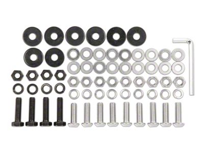 Deegan 38 by Mammoth Replacement Skid Plate Hardware Kit for J123340-JL Only (18-25 Jeep Wrangler JL)