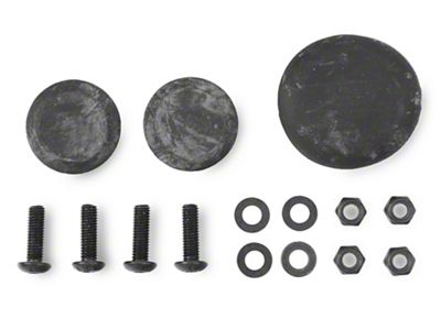 Deegan 38 by Mammoth Replacement Spare Tire Delete Hardware Kit for J119796 Only (07-18 Jeep Wrangler JK)