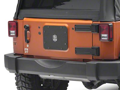 Deegan 38 by Mammoth Spare Tire Delete with License Plate Mount (07-18 Jeep Wrangler JK)