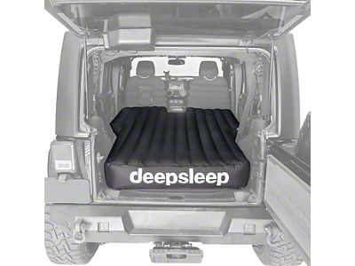 deepsleep Air Mattress with Inflation Pump; Overland Cloth (07-25 Jeep Wrangler JK & JL 4-Door, Excluding 4xe)