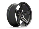 Defiant Wheels DF07 Satin Black 6-Lug Wheel; 22x10; -12mm Offset (25-26 4Runner)