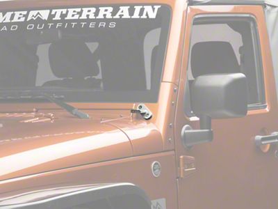 Delta Lights Windshield Billet T-Bracket Set (07-18 Jeep Wrangler JK)