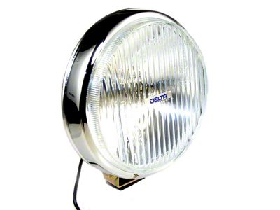 Delta Lights 6-Inch 100 Series Chrome Thinline Fog Lights; 55 Watt Xenon (Universal; Some Adaptation May Be Required)