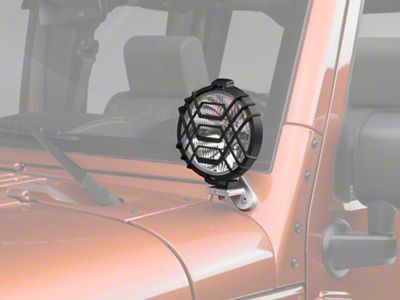 Delta Lights Windshield Mount Driving Light Kit with Brackets (07-18 Jeep Wrangler JK)