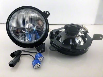 Delta Lights 7-Inch Waterproof Xenon Headlights; Chrome Housing; Clear Lens (20-25 Jeep Gladiator JT)