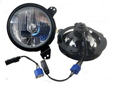 Delta Lights 7-Inch DOT Waterproof IP67 LED Headlights; Chrome Housing; Clear Lens (20-25 Jeep Gladiator JT)
