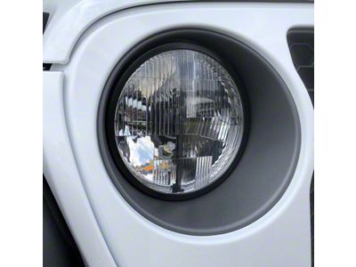 Delta Lights 7-Inch Quad-Bar LED Headlights; Chrome Housing; Clear Lens (20-25 Jeep Gladiator JT)
