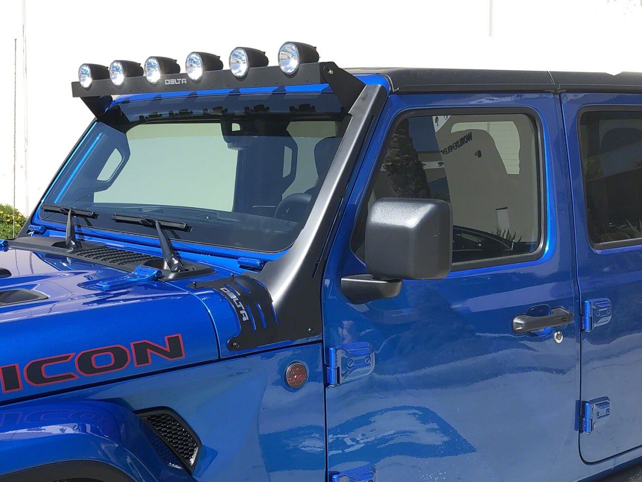 寝癖　レーダー台座 Delta Lights Jeep Wrangler 52-Inch Horizon Bullet Roof LED