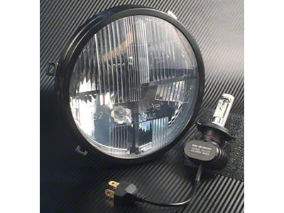 Delta Lights Quad-Bar LED Headlights with Defrost Element; Chrome Housing; Clear Lens (07-18 Jeep Wrangler JK)