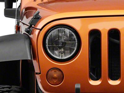 Delta Lights Quad-Bar LED Headlights with Halos; Chrome Housing; Clear Lens (07-18 Jeep Wrangler JK)