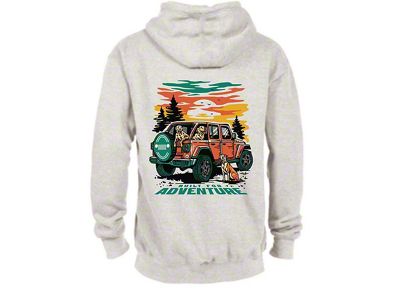 Detroit Shirt Company Men's Built for Adventure Hoodie; Cream
