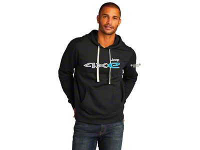 Detroit Shirt Company Men's Jeep 4XE Hoodie; Black
