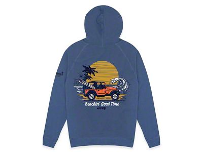 Detroit Shirt Company Men's Jeep Beachin Hoodie; Slate