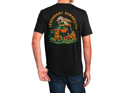 Detroit Shirt Company Men's Jeep Sasquatch T-Shirt; Black
