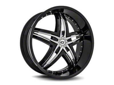 Diablo Wheels Blitz Gloss Black 6-Lug Wheel; 24x10; 12mm Offset (04-15 Titan)