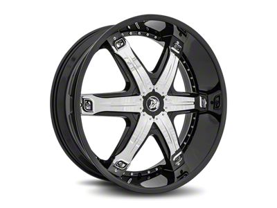 Diablo Wheels Fury Gloss Black 6-Lug Wheel; 26x10; 30mm Offset (04-15 Titan)