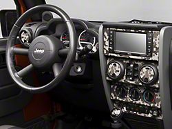 SEC10 Dash Overlay Kit; Digital Gray Camo (07-10 Jeep Wrangler JK)