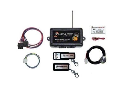 Digital Guard Dawg Performance Keyless Ignition System with Billet Start Button for Manual Door Locks; Blue LED (Universal; Some Adaptation May Be Required)