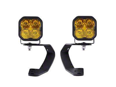 Diode Dynamics Stage Series SS3 Sport LED Ditch Light Kit; Yellow Combo (10-24 4Runner)