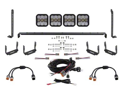 Diode Dynamics SS5 Pro 4-Pod Stealth Grille Light Bar Kit; White Combo (14-24 4Runner, Excluding Limited & Nightshade)